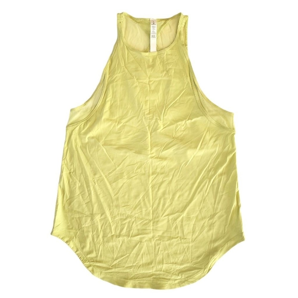 LULULEMON NEW Yellow Athletic Sleeveless Tank‎ Top Size 6